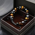 Double-layered gemstone bracelet