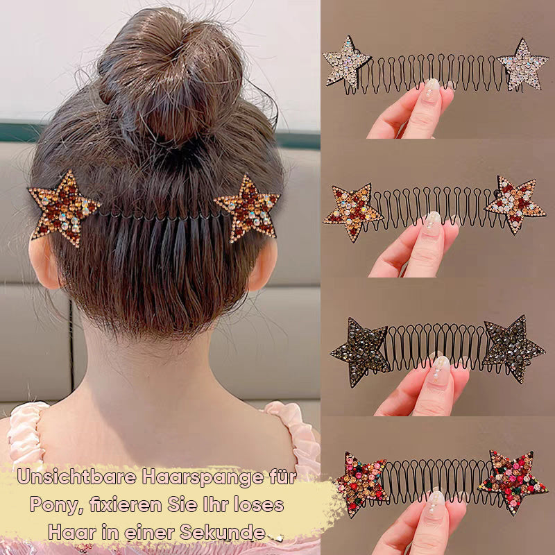 Invisible star hairpin