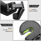 2-in-1 Car Headrest Hooks – Holds Bags & Serves as Smartphone Holder