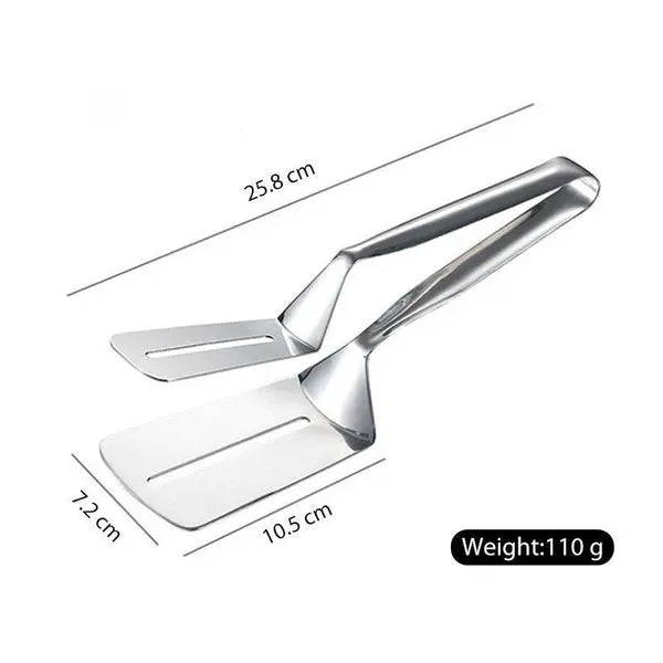 2-in-1 stainless steel kitchen tongs