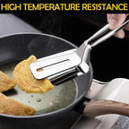 2-in-1 stainless steel kitchen tongs