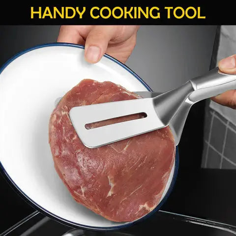 2-in-1 stainless steel kitchen tongs