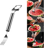 2-in-1 Stainless Steel Watermelon Cutter – Cut & Serve with just one tool