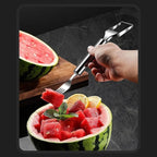 2-in-1 Stainless Steel Watermelon Cutter – Cut & Serve with just one tool