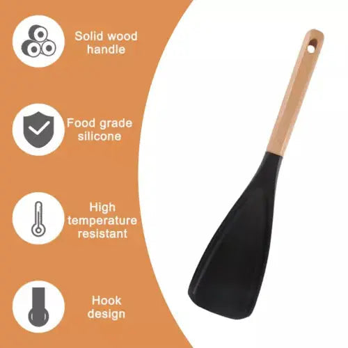 2-in-1 Silicone Cooking and Serving Spoon