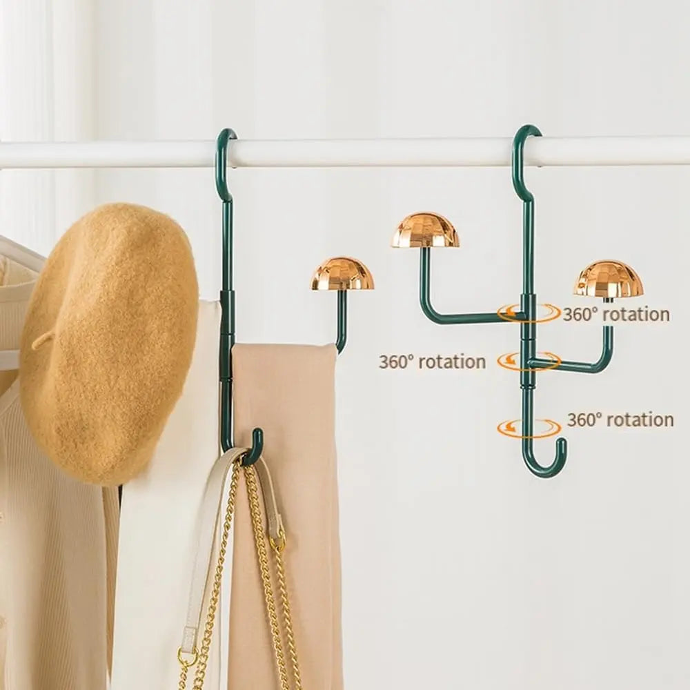 360° Redating Hanging Storage – Elegant Organizer for Clothing, Hats & Accessories