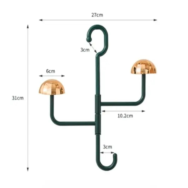 360° Redating Hanging Storage – Elegant Organizer for Clothing, Hats & Accessories