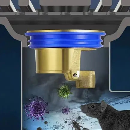 Anti-Odor Drainage Core made of Brass – Reliably Stops Drain & Pipe Odors
