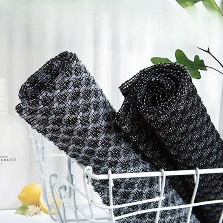 Antibacterial Carbon Fiber Bath Towel with Gentle Peeling Effect