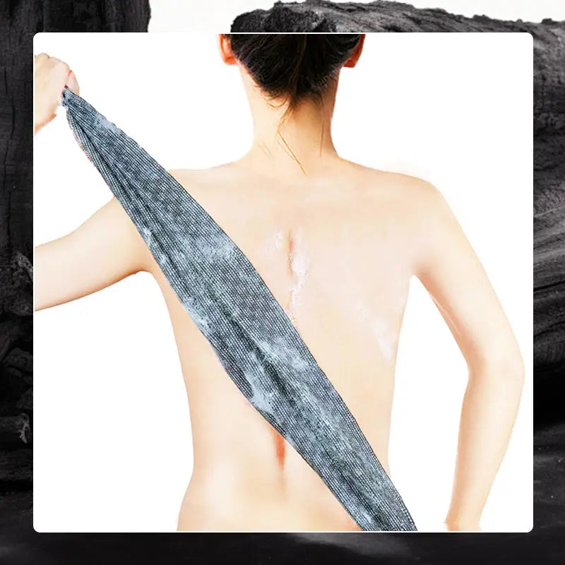 Antibacterial Carbon Fiber Bath Towel with Gentle Peeling Effect