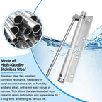Automatic door hinge with self-reset – Safe & Quiet