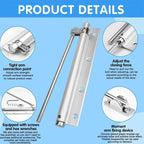 Automatic door hinge with self-reset – Safe & Quiet
