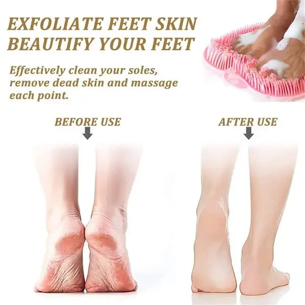 Shower mat with foot & back massage – Cleans, massages and relaxes!