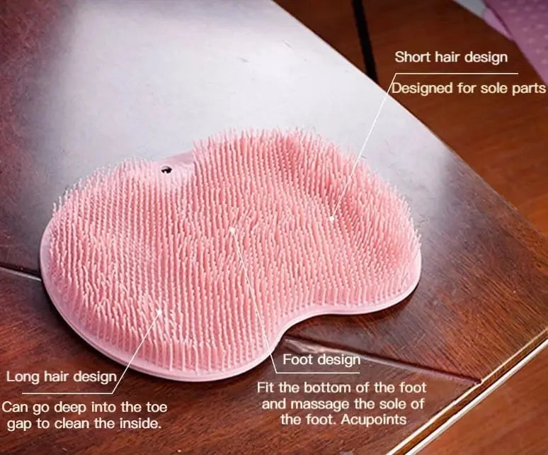 Shower mat with foot & back massage – Cleans, massages and relaxes!