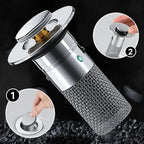 Stainless Steel Pop-Up Drain Strainer for Effortless Clog Prevention