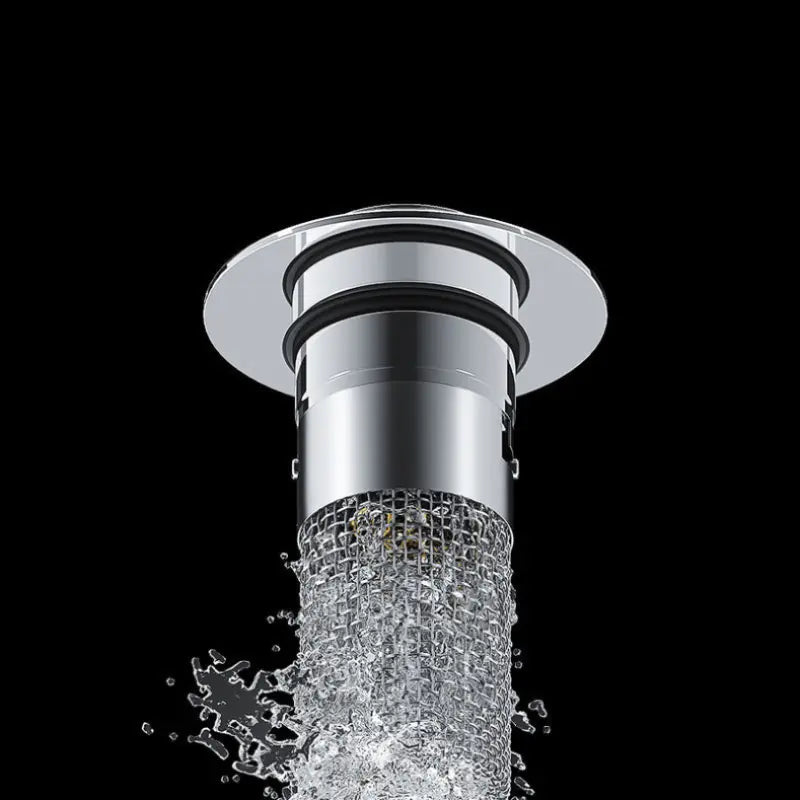 Stainless Steel Pop-Up Drain Strainer for Effortless Clog Prevention