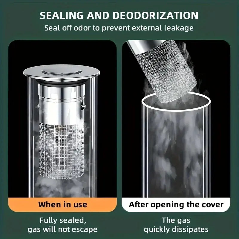 Stainless Steel Pop-Up Drain Strainer for Effortless Clog Prevention