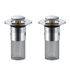 Stainless Steel Pop-Up Drain Strainer for Effortless Clog Prevention