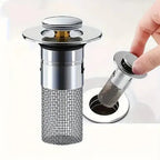 Stainless Steel Pop-Up Drain Strainer for Effortless Clog Prevention