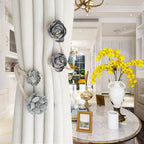 Elegant flexible curtain holder – No drilling, No effort