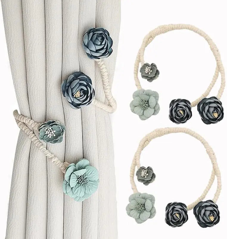 Elegant flexible curtain holder – No drilling, No effort