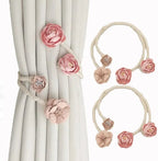 Elegant flexible curtain holder – No drilling, No effort