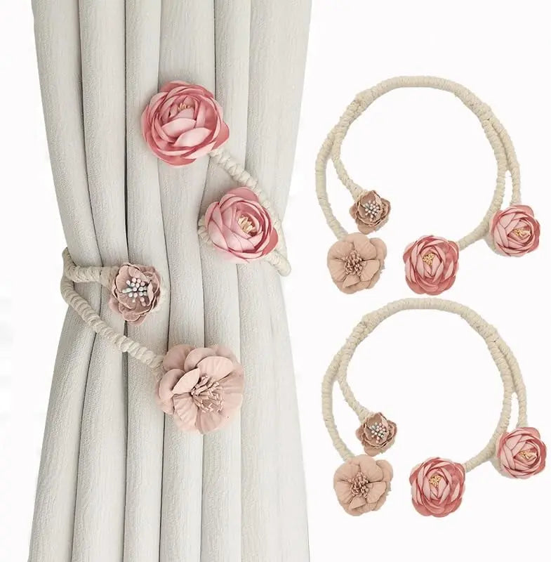 Elegant flexible curtain holder – No drilling, No effort