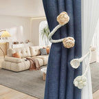Elegant flexible curtain holder – No drilling, No effort
