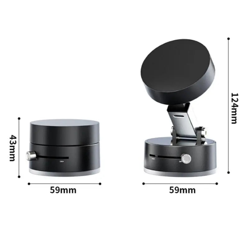 Foldable Magnetic Phone Holder with Strong Vacuum Adhesion