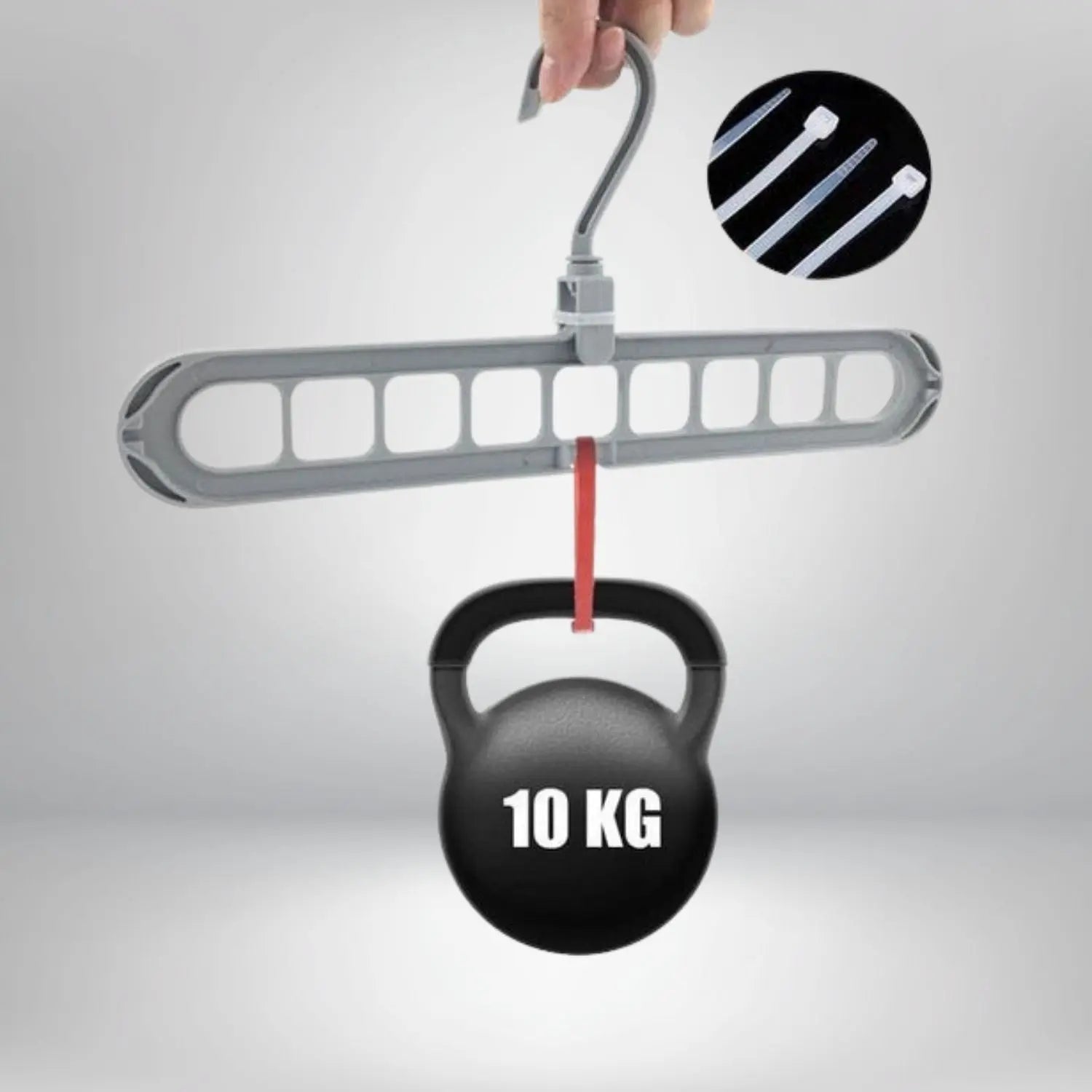 Foldable Multi-Hanger with 9 Hanging Options and 15 kg Capacity, 2-Pack