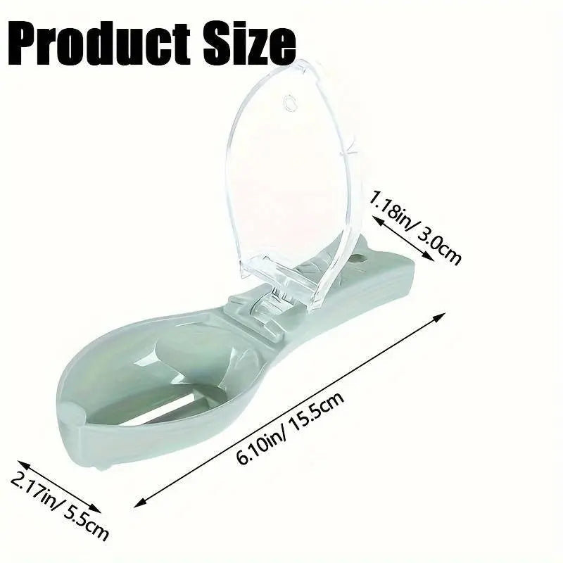 Fish scale remover with catch lid
