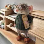 Handmade Felt Mouse – A Touch of Magic for Your Home