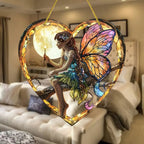 Heart-shaped Elf Light Catcher – Enchanting Home Decoration