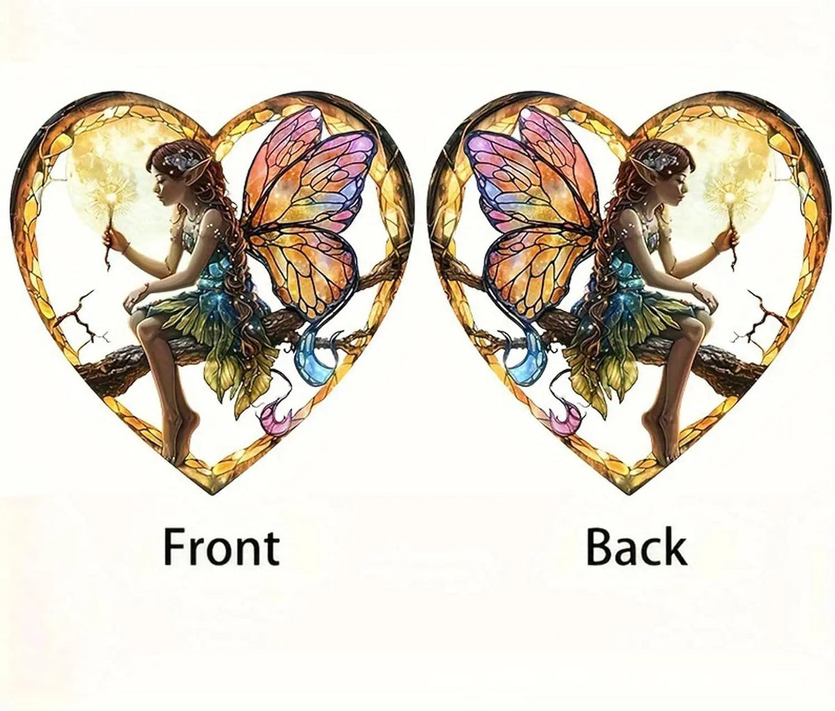 Heart-shaped Elf Light Catcher – Enchanting Home Decoration