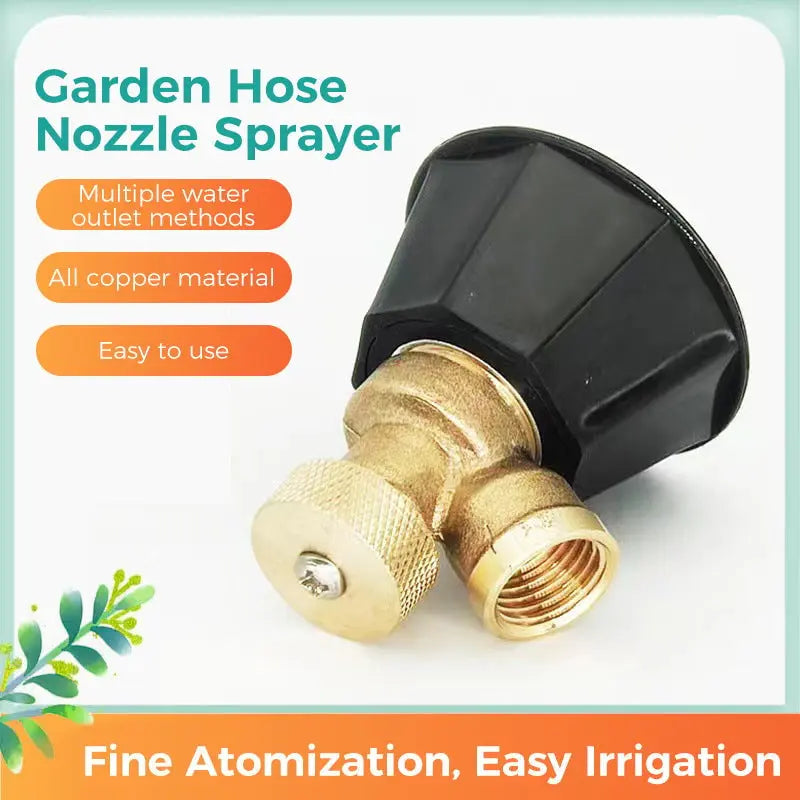 High-pressure garden hose nozzle – Effective dirt removal!