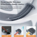 Hygienic Silicone Toilet Brush – Deep Cleaning without Scratches