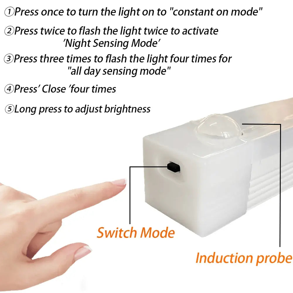 Wireless LED light with motion sensor & magnetic mount