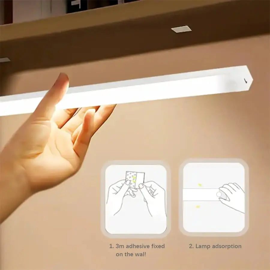 Wireless LED light with motion sensor & magnetic mount