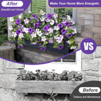 Artificial Spring Petunias made of Silk – Perfect for Calm Home Accents