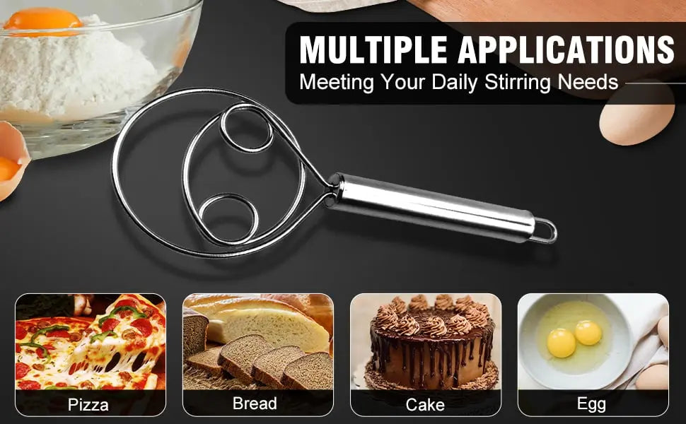 Food-safe stainless steel dough mixer – Simple & Efficient