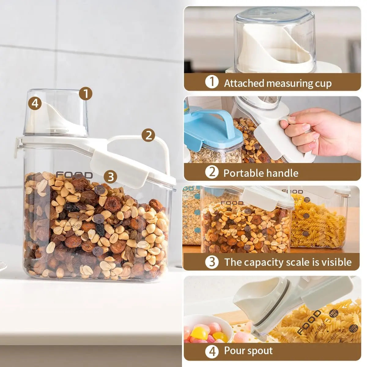Airtight storage containers – Keep your food fresh & safe
