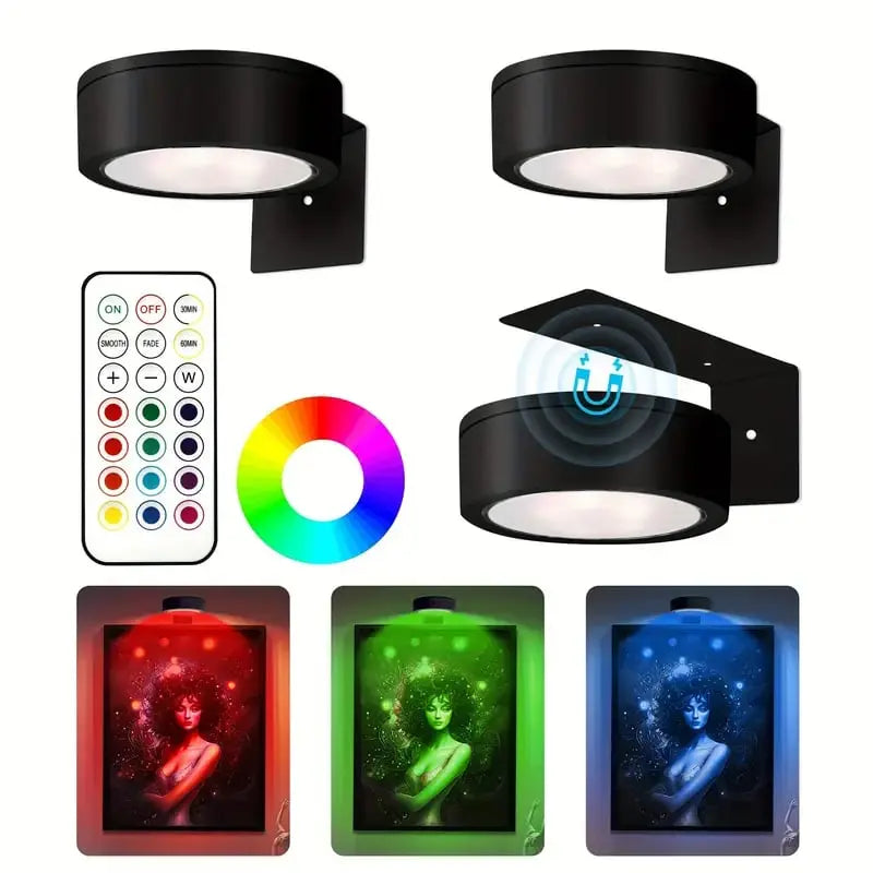 Magnetic LED Picture Light – Cordless, Dimmable & Rechargeable