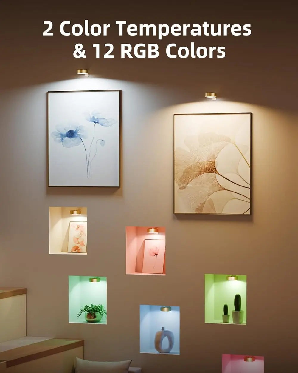 Magnetic LED Picture Light – Cordless, Dimmable & Rechargeable