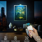 Magnetic LED Picture Light – Cordless, Dimmable & Rechargeable