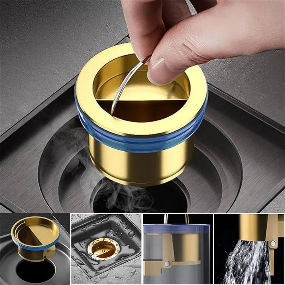 Brass drain core – Odor stopper & hair strainer for floor drains