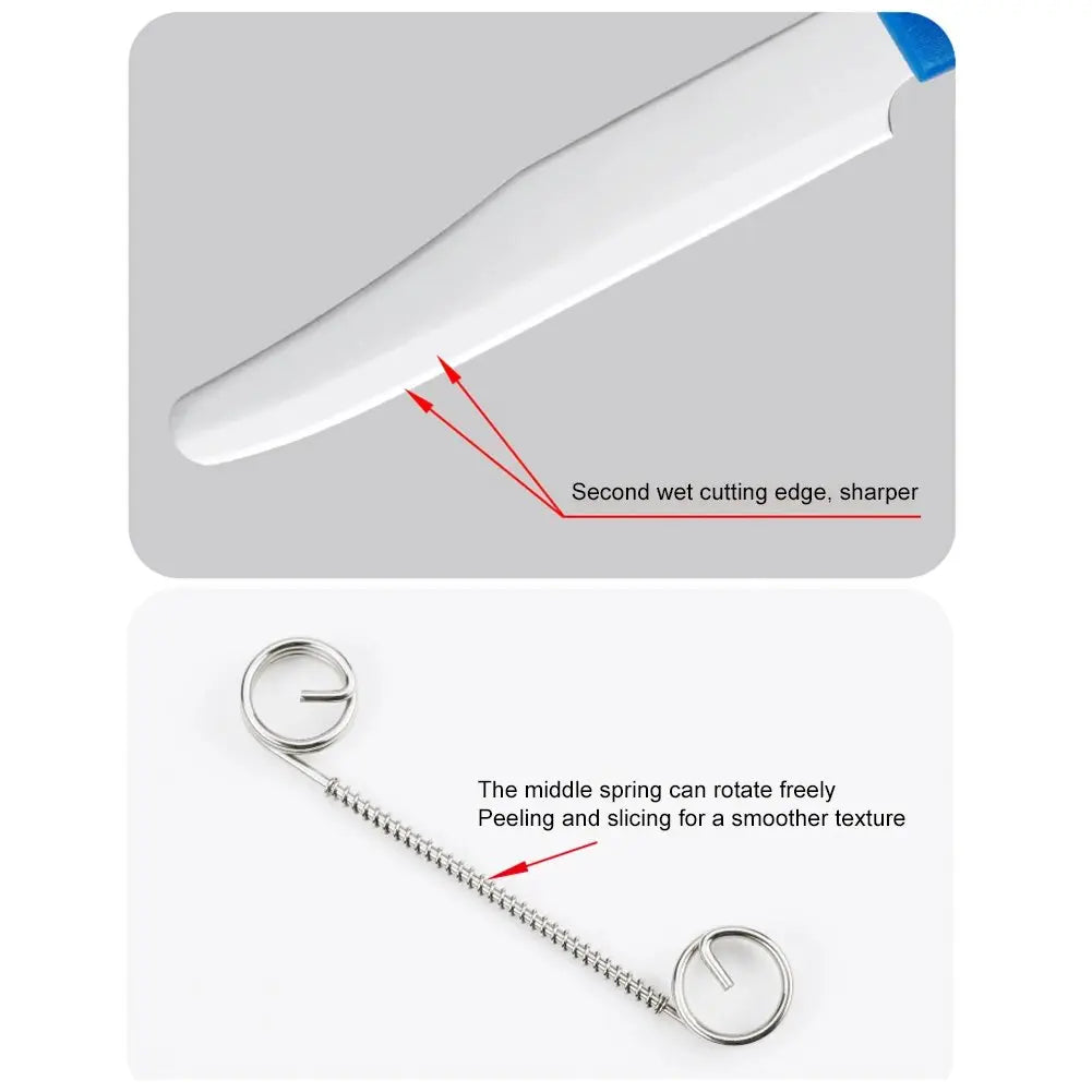 Multifunctional Vegetable Peeler with Adjustable Thickness