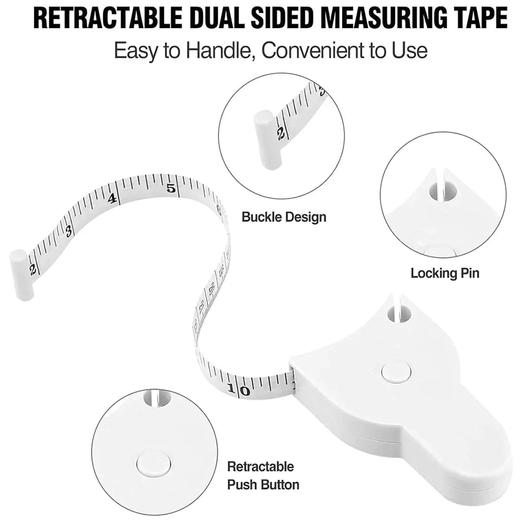 Precision body measuring tape for accurate fitness tracking