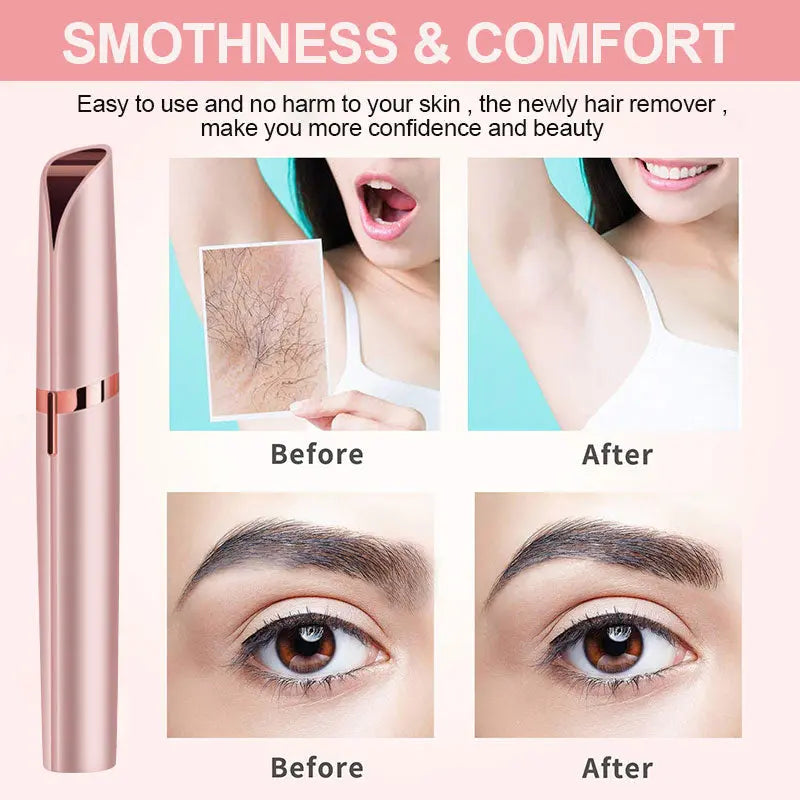 Pain-Free Electric Eyebrow Trimmer for Precise Hair Removal