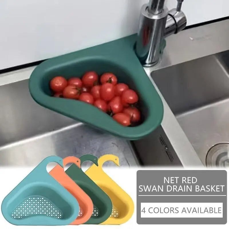 Swan-shaped draining basket for the sink – Practical & decorative