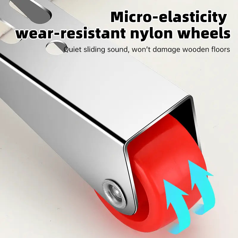 Swivel Door Roller with Long Bracket – Quiet & Scratch-Free